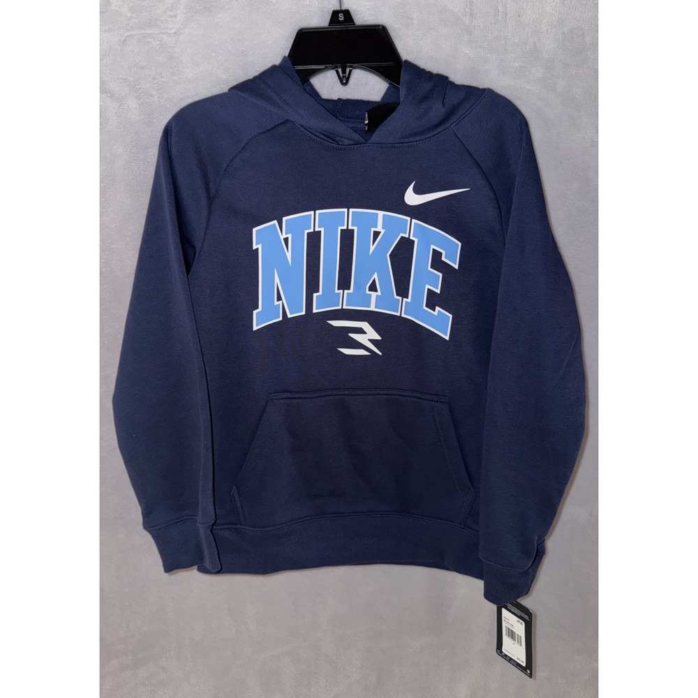 Nike Hoodie Youth Small 8-10‎ Navy Blue Pullover– 3Brand by Russell Wilson NWT